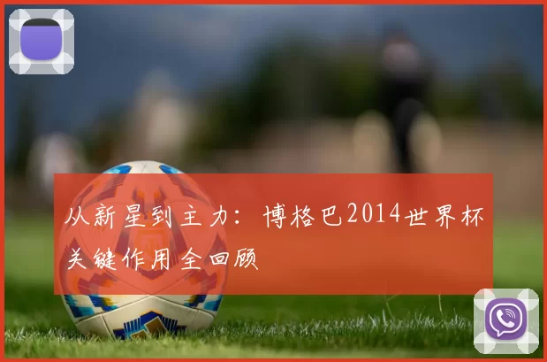 从新星到主力:博格巴2014世界杯关键作用全回顾