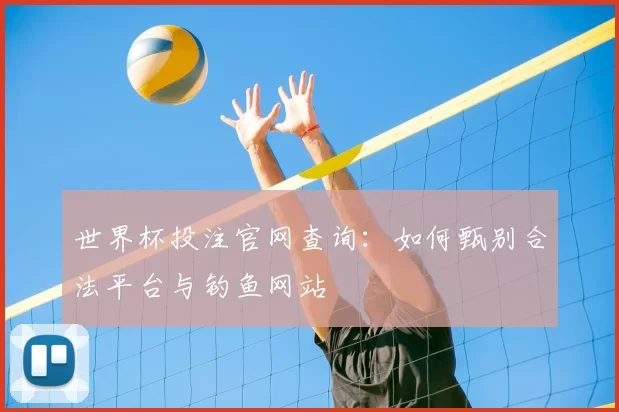 世界杯投注官网查询：如何甄别合法平台与钓鱼网站